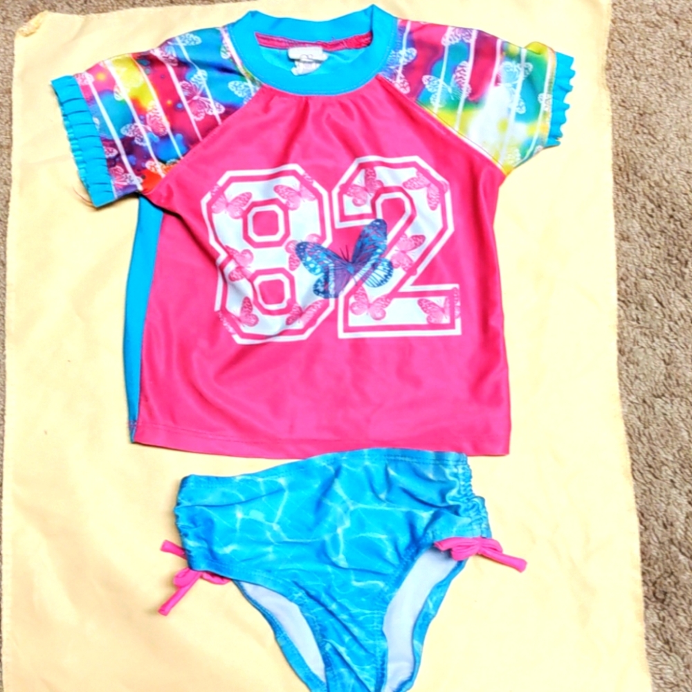 OP little girl swim wear size 3T